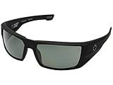 Spy Dirk Sunglasses Soft Matte Black with Happy Grey Green Polarized Lens