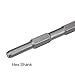uxcell Scraping Chisel 50mm Dia. Masonry Drill Bit Hex Shank for Electric Jack Hammer Remove Scale Edging Chipping Tool