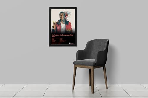 Image of BLINKART logic - Confessions of a Dangerous Mind Wall Photo Frames | Wall Art for Bedroom, Living Room, Studio or Office | Album Cover Print with Spotify Song Link QR Code | Gift for Fans - 8x12 In