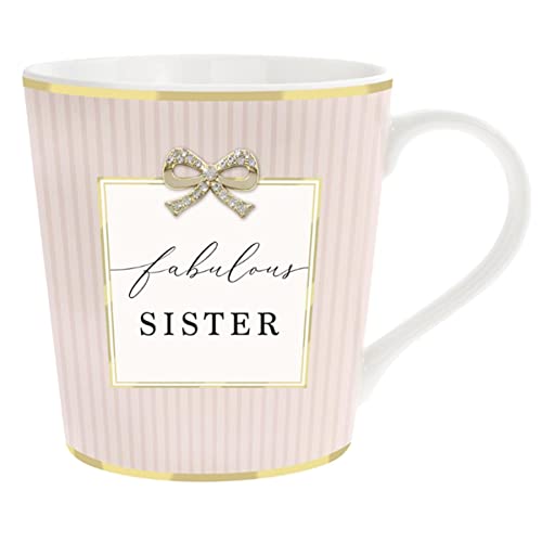 Lesser & Pavey British Design Coffee Mug | Ceramic for Home or Work | Fabulous Sister Mug | Madelaine by Hearts Design for Hot Drinks | Lovely Gift for Loved Ones