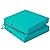idee-home Outdoor Chair Cushions Set of 2, Waterproof Outdoor Seat Cushions for Patio Furniture, Outside Replacement Chair Pad with Ties for Lawn Deck Porch, 19 x 19 Peacock Blue