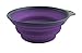 Dexas Popware for Pets Collapsible Travel Cup, Small, Gray/Purple