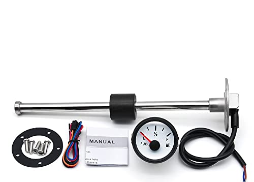 Moniteur précis de carburant 0-190ohm pour capteur réservoir huile avec affichage LED rouge
