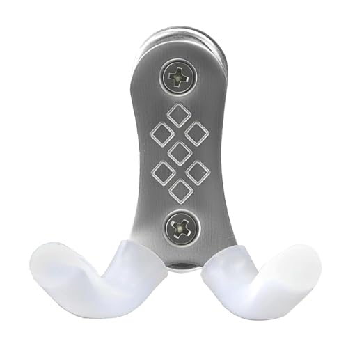 ZJchao Suporte Portátil Magnético, Cabide Com Gancho Duplo, Manga de Silicone para 51mm 53mm 58mm, Acessórios de Armazenamento Em Máquinas de café (Gancho de Prata)