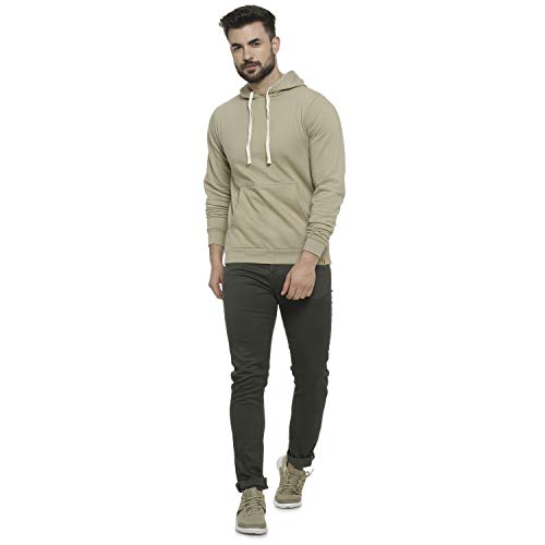 Image of Campus Sutra Men's Cotton Hooded Neck Sweatshirt