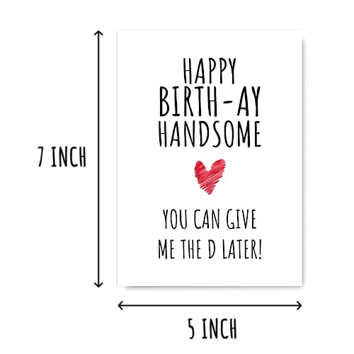 Funny Birthday Card - Happy Birthday Gift Card - You Can Give Me The D Later - Cute Card For Boy Girl2