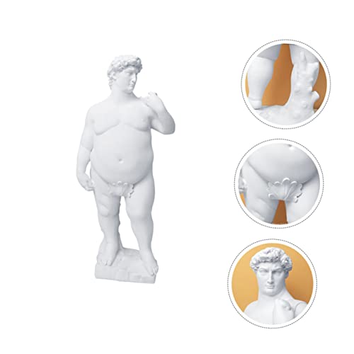 Estatua David Resina Beige Decoración Hogar 25x11x7 cm miniatura 6