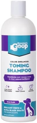 Groomer’s Goop Color Enhancer Toning Shampoo – Deep Cleansing For...