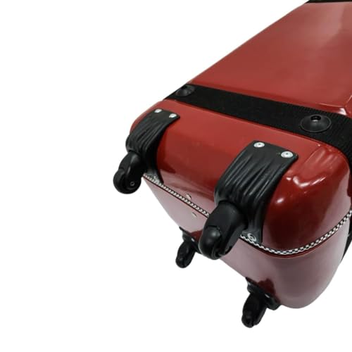 Image of Tabla Fiberglass Case With Trolley And 360� Wheels For One Tabla And One Bayan (CHERRY MAROON)