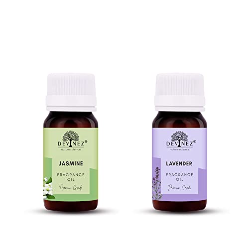 Image of Devinez Jasmine, Lavender Aroma Oil for Diffuser /Ultrasonic Aroma Diffuser /Tealight Diffuser /Reed Diffuser, 15ml Each