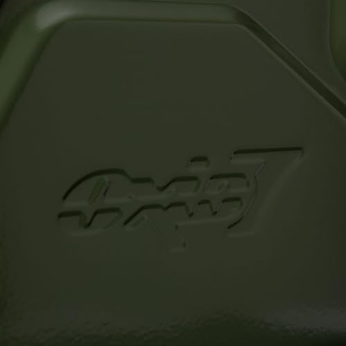 Image of Oxid7 Metal Petrol Can 20L, UN Approved, Fuel Canister for Petrol, Diesel & Bio-Ethanol Workmanship, Olive Green