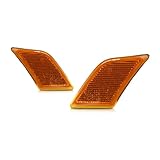 For 2008-2011 Mercedes-Benz C300 Pair Driver and Passenger Side Turn Signal/Side Marker Light DOT Certified Lens and Housing Only MB2554100 MB2555100 - Replaces 204 820 01 21 204 820 02 21