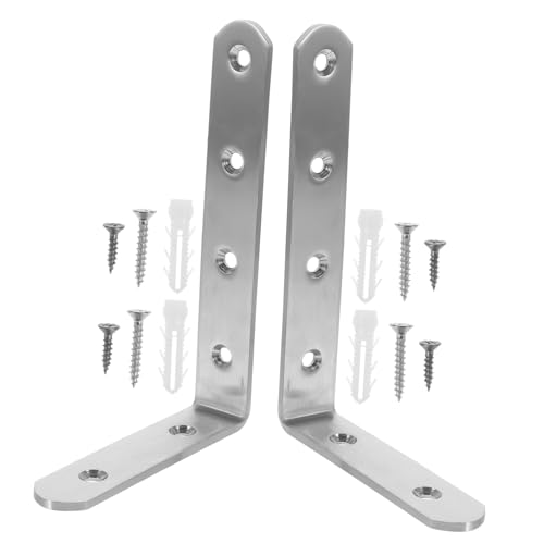 TOYANDONA 2個 転倒防止キット ドレッサー壁 アンカー 家具を壁に固定 ベビー 用家具アンカー アンチチップキット ドレッサーアンカー 角括弧 本棚アンカー 304 ステンレス鋼