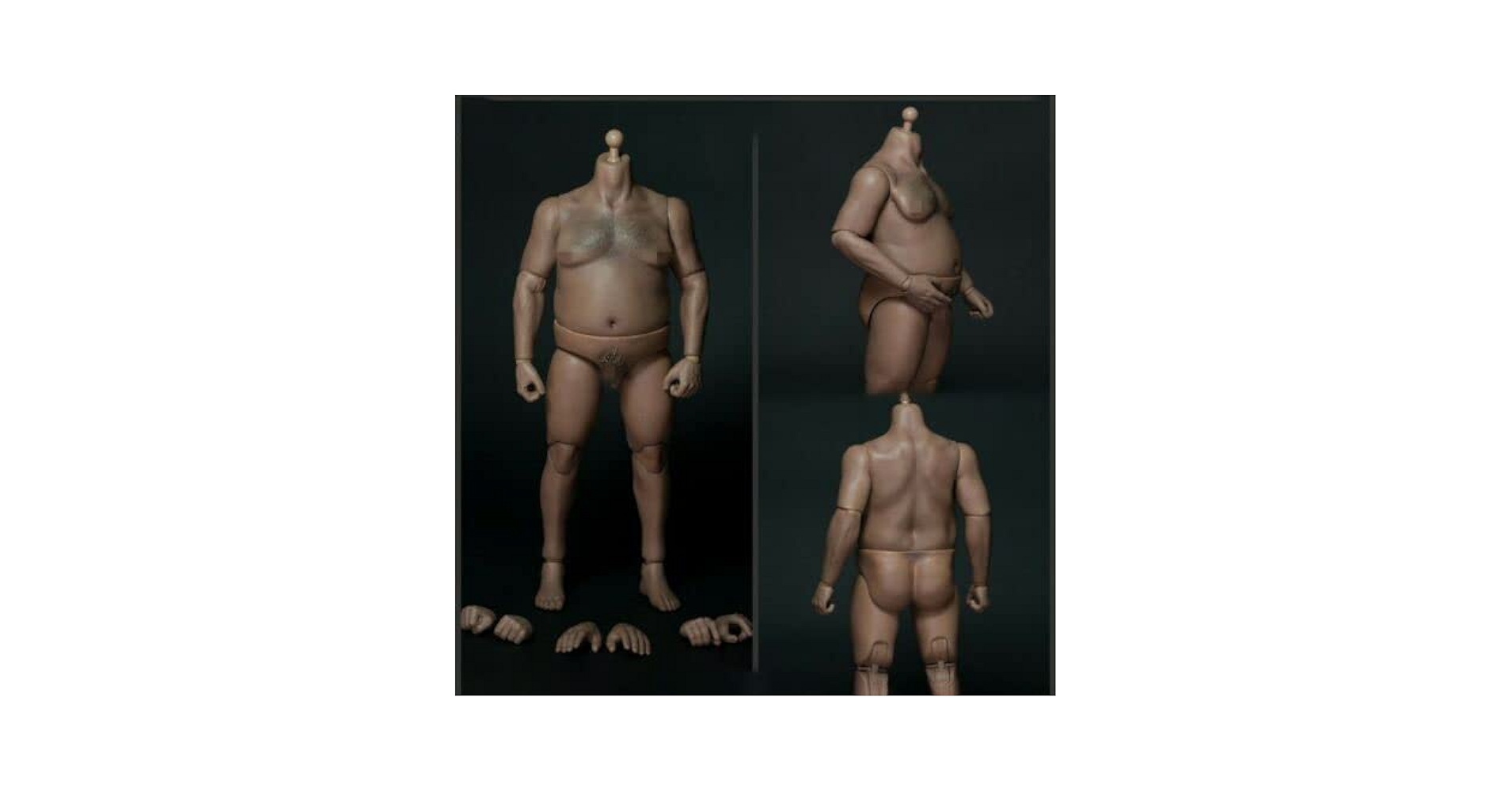 Amazon.co.jp: 12インチの男性フィギュアモデル 胸毛を備えた1/6