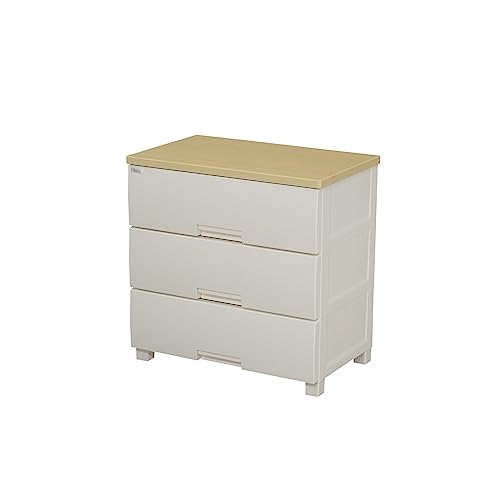 天馬 使いやすさと安心感を追求したチェスト フィッツプラス 3段 メープル リビングチェスト タンス 衣装ケース 収納 幅65×奥行41×高さ66cm F6503