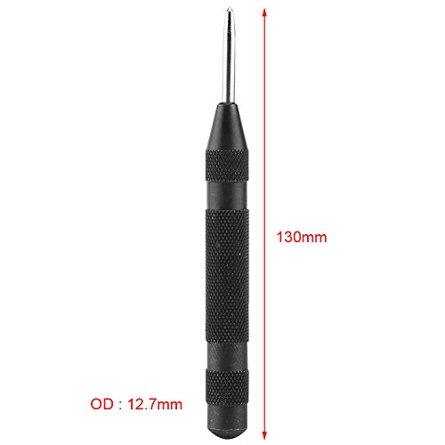 WBTY 1pc Black Automatic Center Punch Locator Metal Wood Press Dent Marking Tool