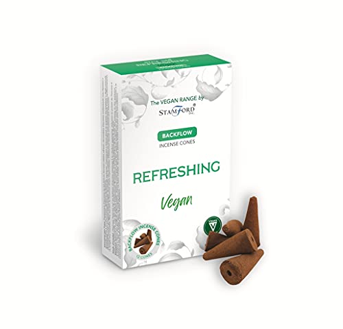 Gift Brit Refreshing Backflow Incense Cones - Mint, Sage & Clove Aroma - Natural Aromatic Scented Waterfall Cones - Vegan Incense Cones - Meditation & Yoga Gift - 72 Cones #TOP2