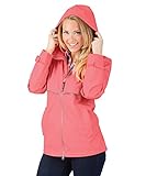 Charles River Apparel Women's New Englander Waterproof Rain Jacket, Coral Reflective, M