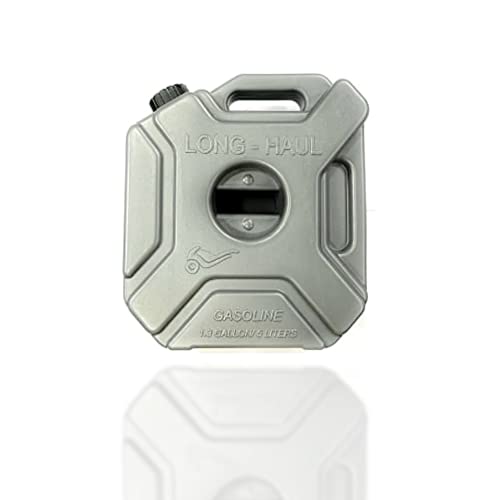 Image of STERLING Jerry Can 5L Gasoline Oil Container with Bracket Lock & key for Motorcycle & Car - (1 piece) (Grey)