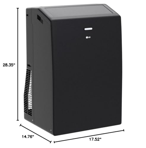 Image of LG 10000 BTU (DOE) / (13500 ASHRAE) Portable Air Conditioners Cools 450 Sqft Easy Install & WiFi App Remote Eco-friendly, Quiet Medium & Large Room Air Conditioner AC Unit Home Black LP1023BSSM