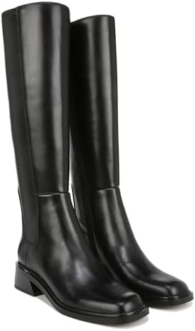 Franco Sarto Womens Giselle Wide Calf Flat Tall Boot Black Stretch Leather 6.5 M | Image 3