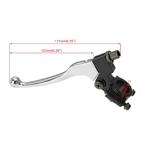 Image of YOXUFA Mini Bike Brake Lever Kit Drum Brake Cable Shoes Replacement for Coleman CT200U CT200U-EX BT200X Baja Warrior Heat MB200 Massimo Axis M200 Predator 212 196cc 200cc Parts W / 22mm 7 /8 inch Handle
