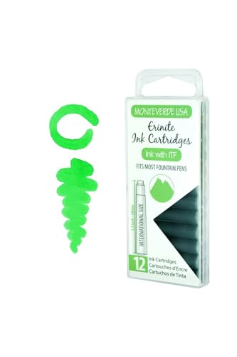 Cartouches d'encre Erinite Monteverde G305ER recharge stylo plume universelle vert
