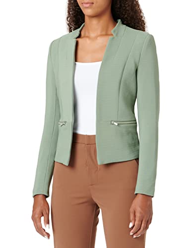 ONLY Women's ONLMADDY-Sally L/S Rib Zip CC TLR Blazer, Sea Spray, 38
