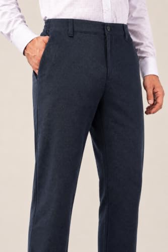 Image of SaintX Men's 4-Way Stretchable, Wrinkle Resistant, All-Day Comfort Trousers | 2 inch Expandable Waistband | Lightweight & Flexible Everyday Wear | EasyMove Office & Casual Wear (Style 37)