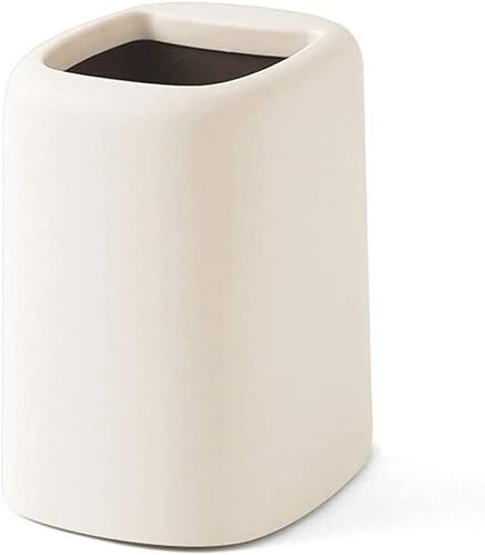 NTIYOU Botes de basura simples sin tapa, cesta de papel con barril interior extraíble, cesta impermeable