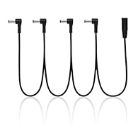 DAISY CHAIN DESIGN: Powers multiple guitar pedals simultaneously from a single 9V power adapter (adapter not included), perfect for streamlining your setup UNIVERSAL COMPATIBILITY: 5.5 x 2.1mm connectors work with most major pedal brands including Bo...