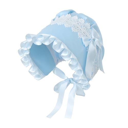 BPURB Women's Mob Cap Victorian Housemaid Bonnet Pilgrim Hat Colonial Costume Accessory
