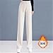 Elastic Waist Loose Wide Leg Corduroy Pants Female Add Fleece All-Match Trousers Women's Clothing