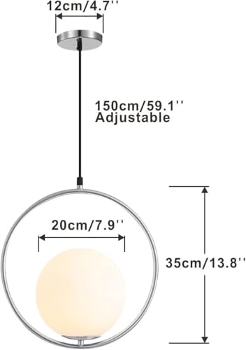 Suspension globe dorée moderne pour illuminer un salon chic
