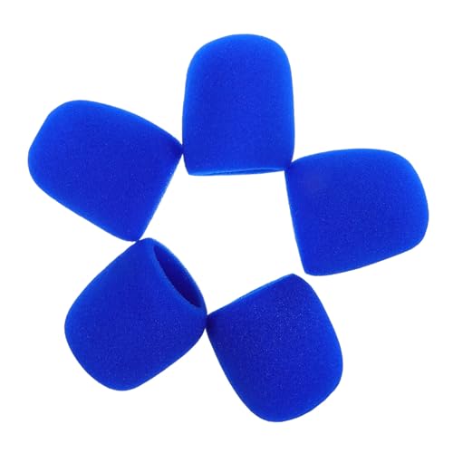 Artibetter 5pcs Reusable Microphone Foam Cover Thick Foam Windscreen for Karaoke Stage Mic Microphone Sponge Cover