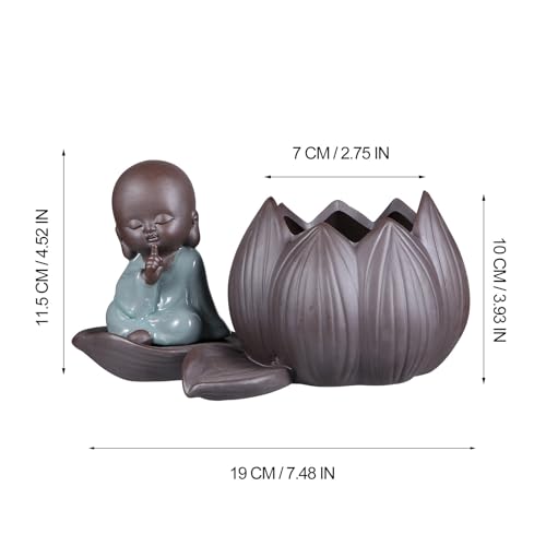 Pot en céramique style zen rétro pour sublimer une table basse