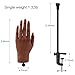 Nail Pratice Training Hand for Acrylic Nails with Stand Bracket,Soft Silicone Maniquin Hand, Flexible Bendable Nail Practice Fake Hand for Nails Art Practice Tool