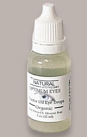 Organic Castor Oil Eye Drops 100 Pure Cold Pressed Hexane Free Soothes Dry Irritated Eyes Provides Deep Hydration