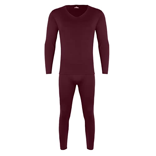 Thermal Underwear for Men Cold Weather Soft Long Johns Base Layer Set Mens Solid Color Thermals Top and Bottom Set4