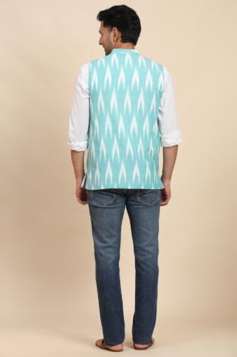 Image of SKAVIJ Men's Casual Nehru Jacket Business Vests Lightweight Waistcoat Slim Fit Suit Vest