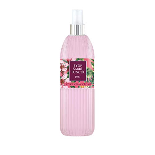 Eyüp Sabri Tuncer Eau de Cologne Japanese Cherry Blossom 150ml Plastic Bottle Spray I Duftwasser I Duftspray I Japanische Kirschblüte I EDC I Eau de Cologne Spray Cover