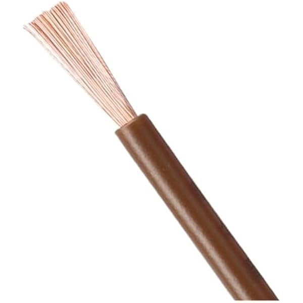 1-8m RV-brązowy 22-10AWG kabel miedziany PVC przedłużacz elektryczny kable elektroniczne do głośników samochodowych Automotive Wring(RV-Brown 6m,16 AWG)
