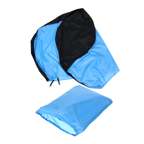 BIUDECO Bike Cover Heavy Duty Outdoor Storage Bag Rain Protection Shelter for Bicycles with Metal Ring in Blue Black