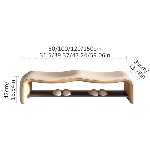 Banc à chaussures d'entrée : meuble de rangement multicouche salon et chambre - 3
