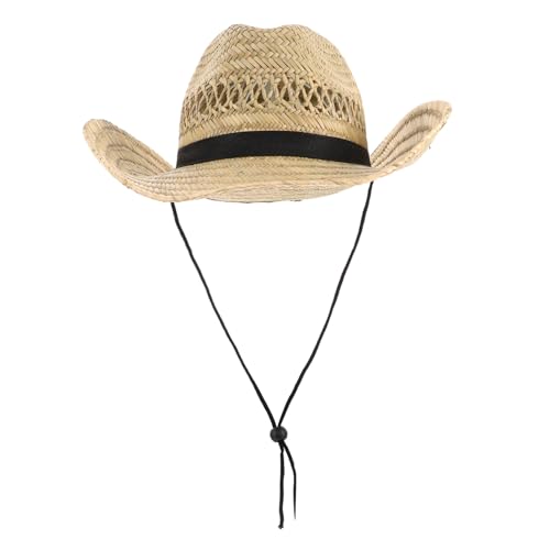 Chapeau de paille pour randonnée et agriculture en ambiance estivale