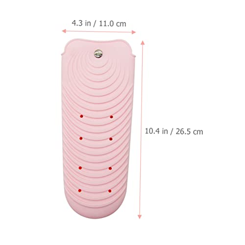 Bolsa resistente al calor para plancha de cabello, soporte de silicona antideslizante portátil miniatura 4