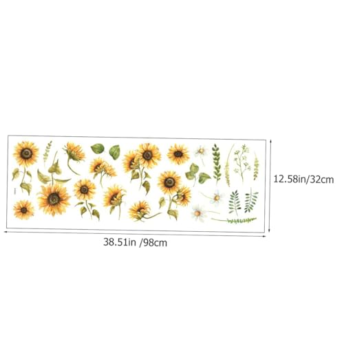 Pegatina de pared de girasol autoadhesiva para renovar paredes sin dañarlas 3