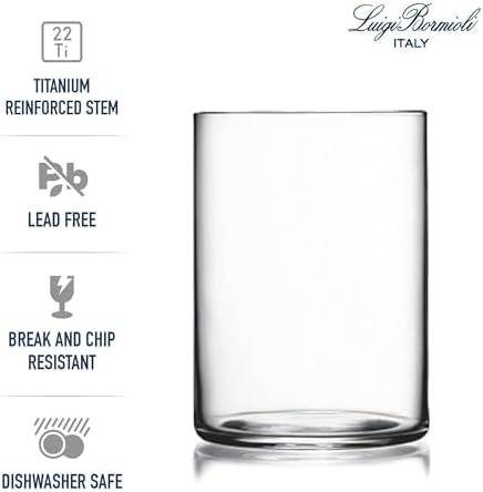 Luigi Bormioli Top Class 15.25 oz All Purpose Glasses - Set of 6 Durable Lead-Free Crystal Drinkware with Reinforced Rims & Minimalist Design - Elegant Glassware for Home or Bar Use - Thumbnail 2