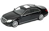 S Class with Sunroof Black NEX Models 1/24 Diecast Model Car by Welly 24051black