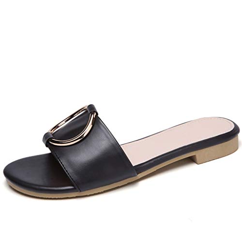 IOHIO Bouton de Sable Frais antidérapant Respirant Bouton de métal Chaussures de Mode Chaussures Sauvages (Couleur : A, Taille : 43donglu) Cover